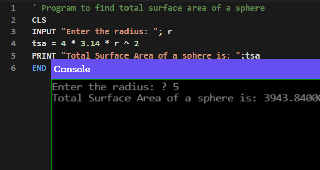 Total Surface Area of a sphere