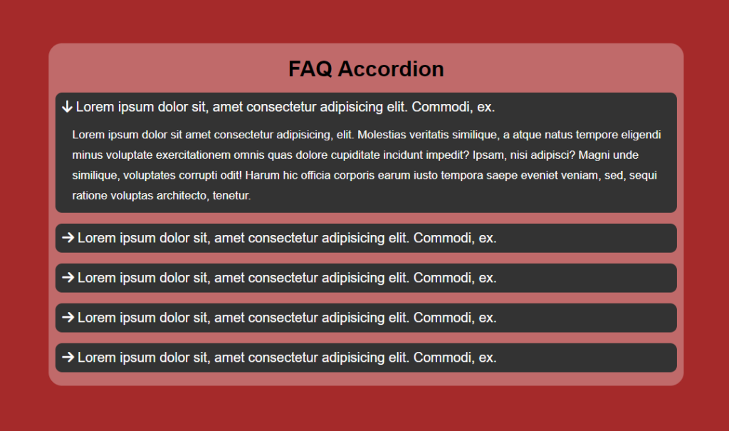 FAQ Accordion